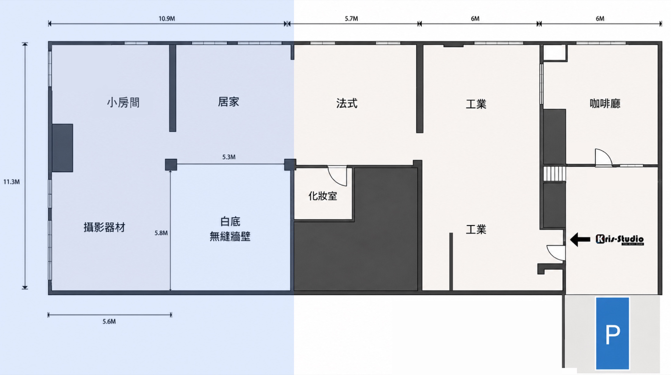KRIS STUDIO 空間平面圖